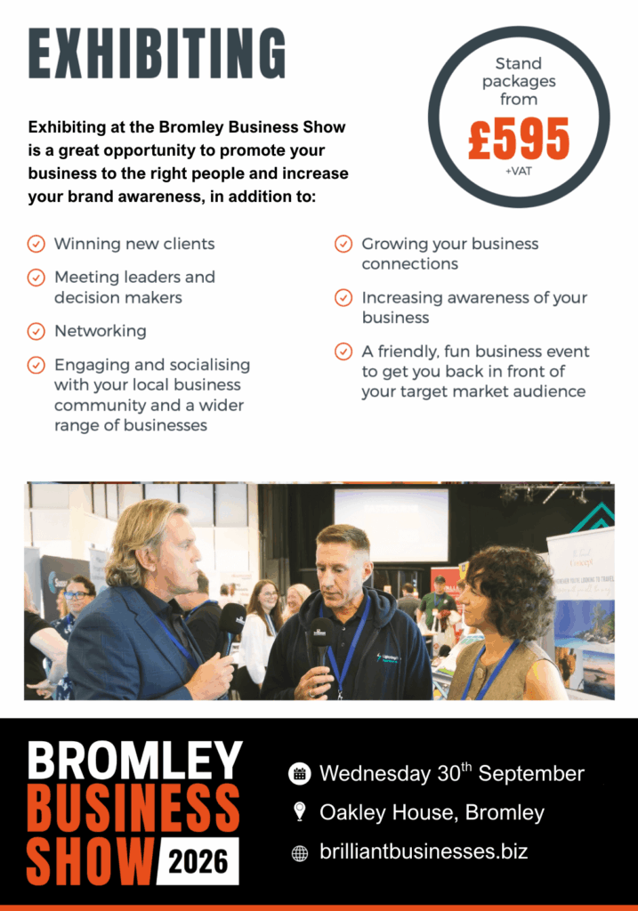 Bromley Business Show 2026 exhibiting
